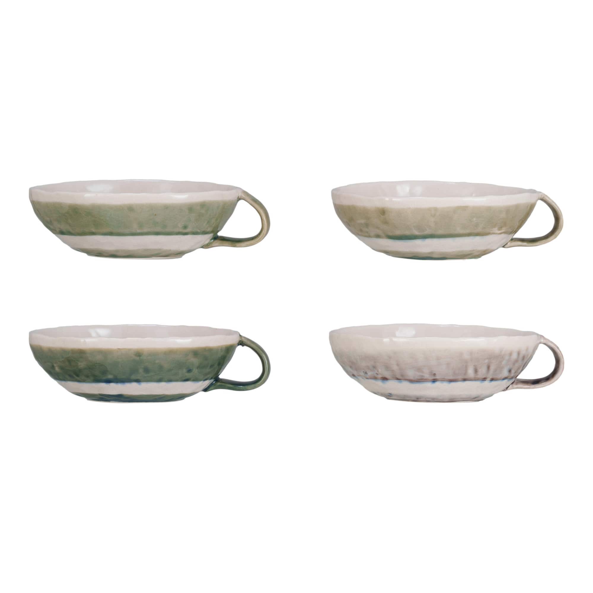 Hello Honey® 1.75" Multicolor Stoneware Mug Set
